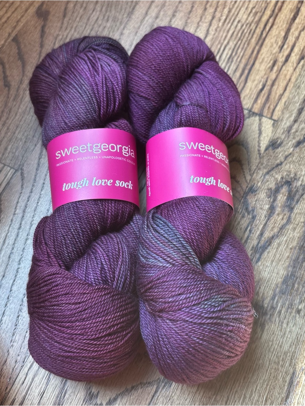 Sweet Georgia Yarn Lot of 2 Tough Love Sock Trinket SW Merino Wool Nylon Knit